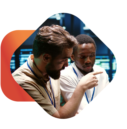 two people having a conversation